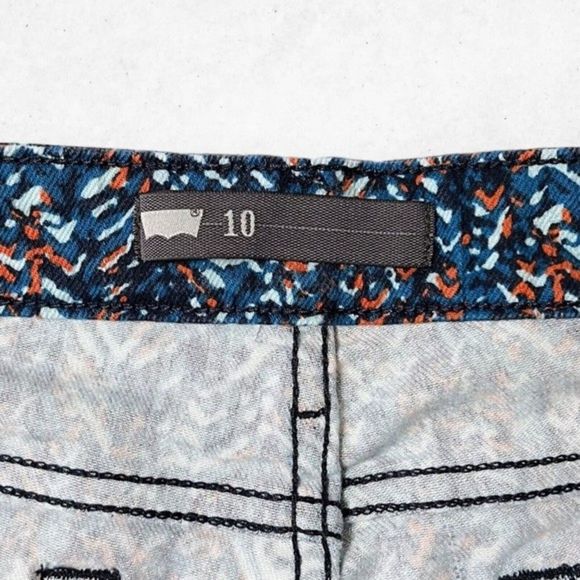 Levi’s Womens Jean Shorts Size 10 W30 Multicolored Low Rise‎ Raw Hem Cut Offs - Picture 4 of 11
